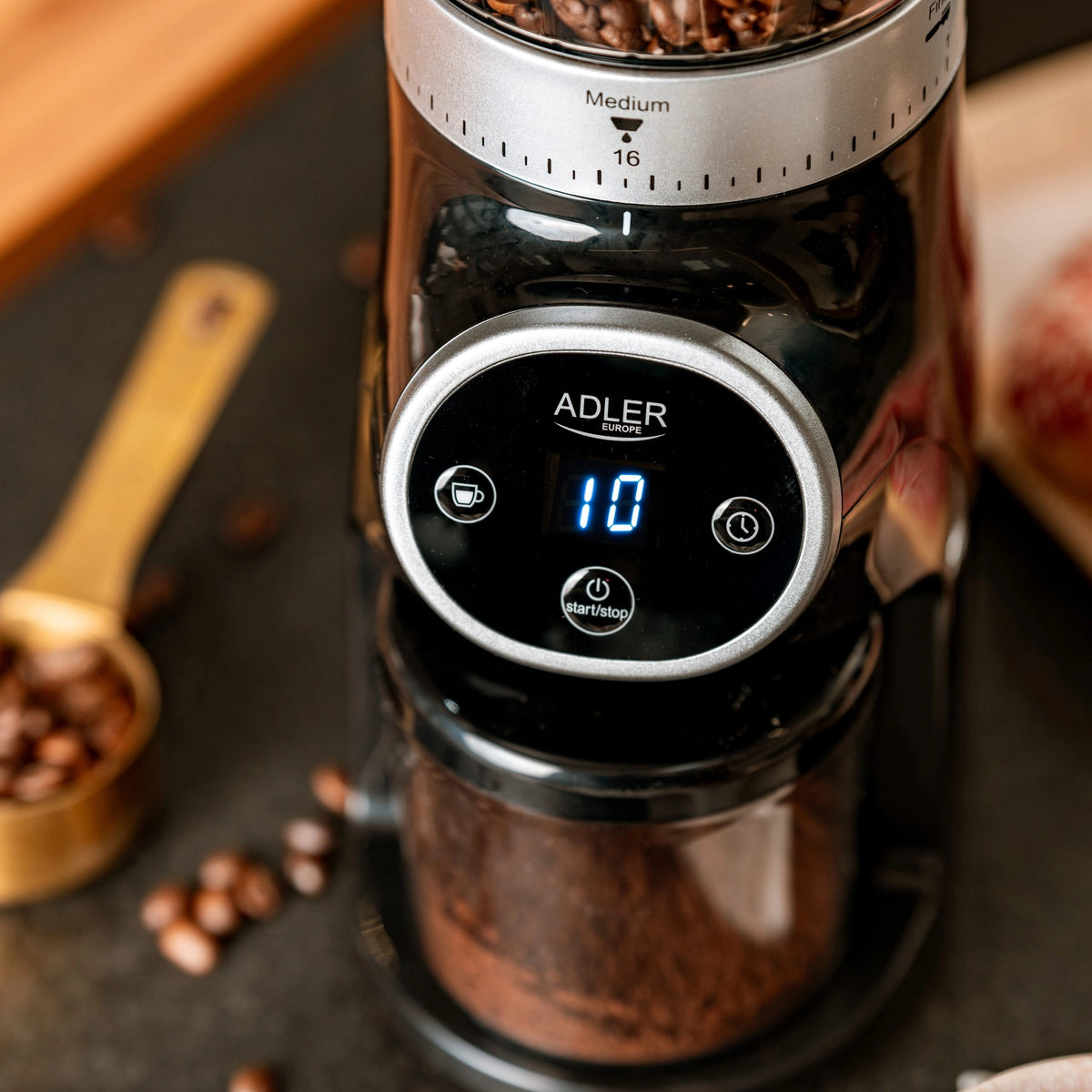 ADLER BURR COFFEE GRINDER BLACK