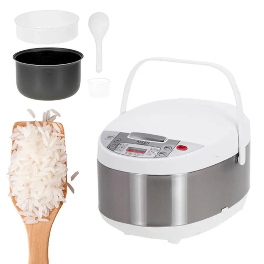 ADLER 6-IN-1 MULTI-COOKER 3.25L 700W WHITE/SILVER