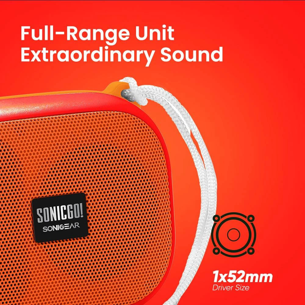 SONICGEAR PORTABLE BT5.3 WATERPROOF SPEAKER SONICGO! 101 AQUA MINT