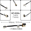 DC JACK HP 4530S, D134