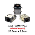 DC JACK ASUS F551M TYPE A
