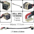 DC JACK DELL XPS 14-N4050
