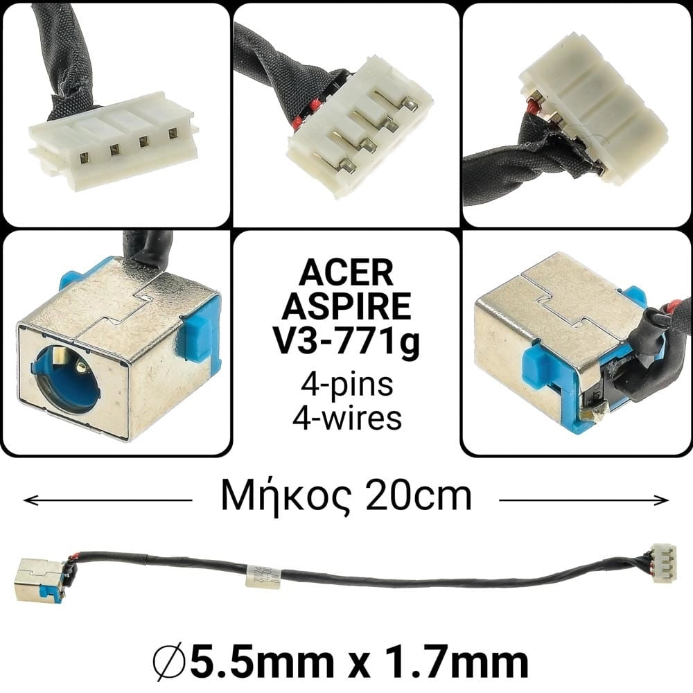 DC JACK ACER V3-771