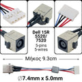 DC JACK DELL 15R55207520