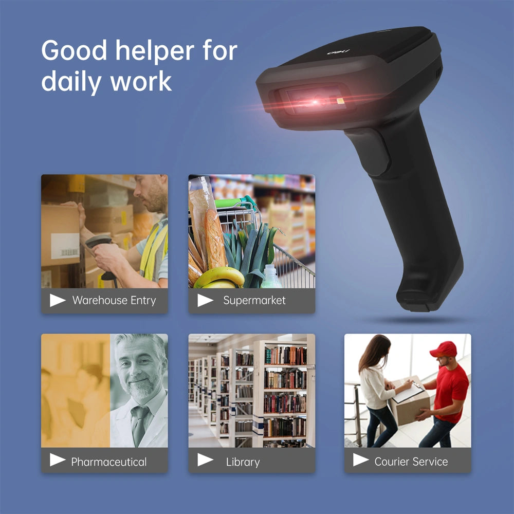 DELI WIRELESS SCAN GUN BLACK