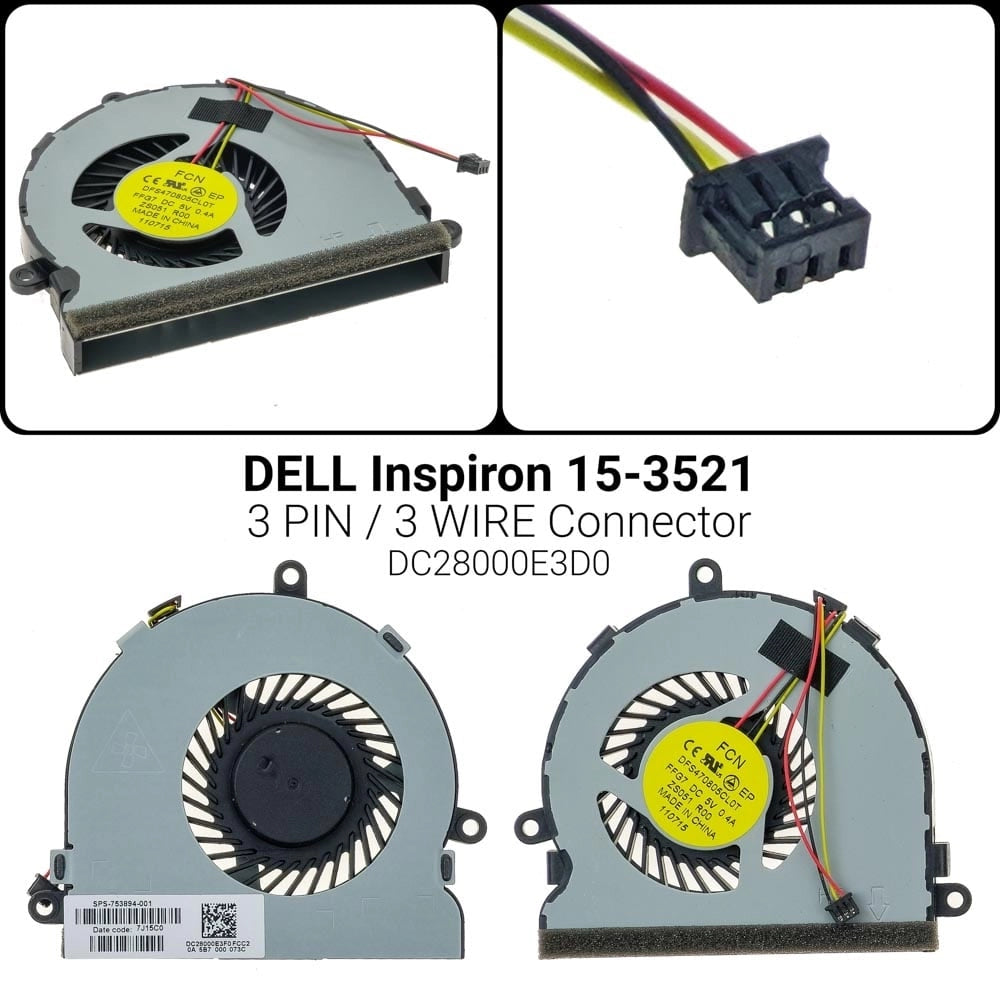 Ανεμιστήρας HP 15-R  DELL 15-3521