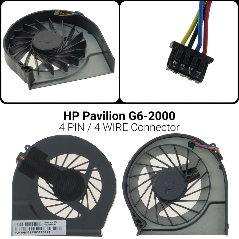 Ανεμιστήρας HP Pavilion G6-2000 4PIN