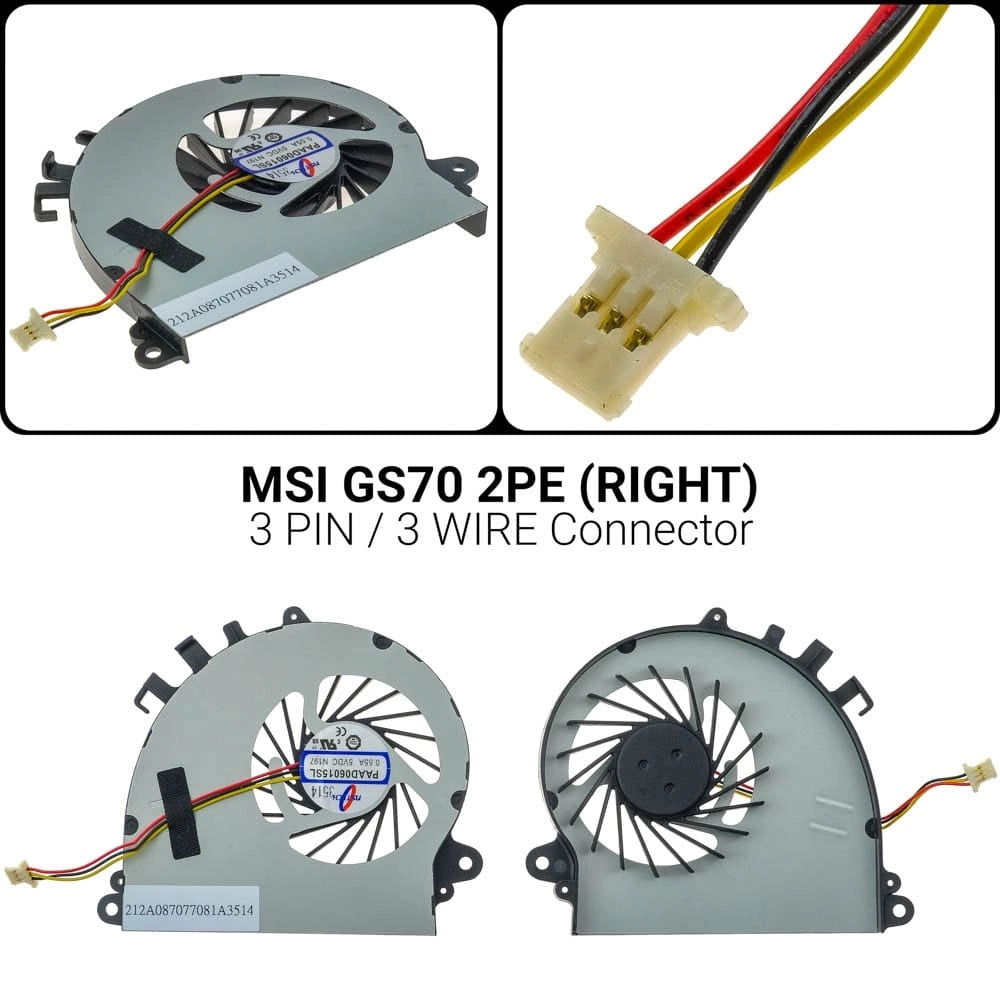 Ανεμιστήρας MSI GS70 2PE-2QE (R)