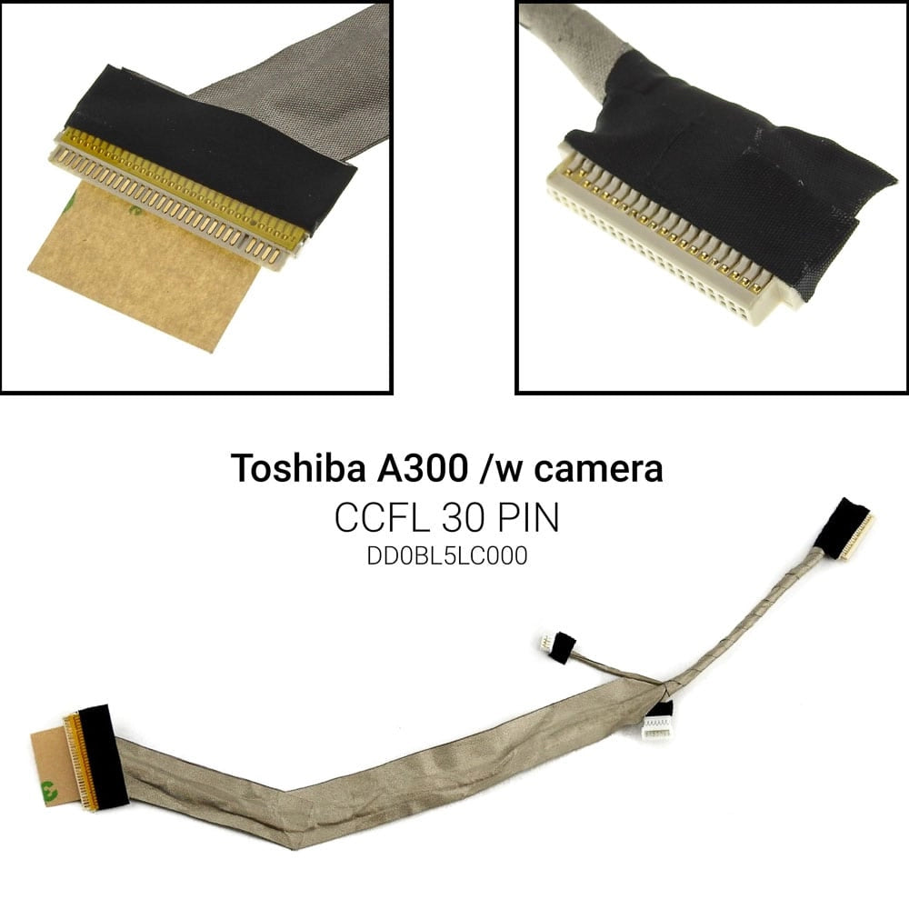 Καλωδιοταινία Οθόνης για Toshiba A300 WITH Webcam Connector TYPE A