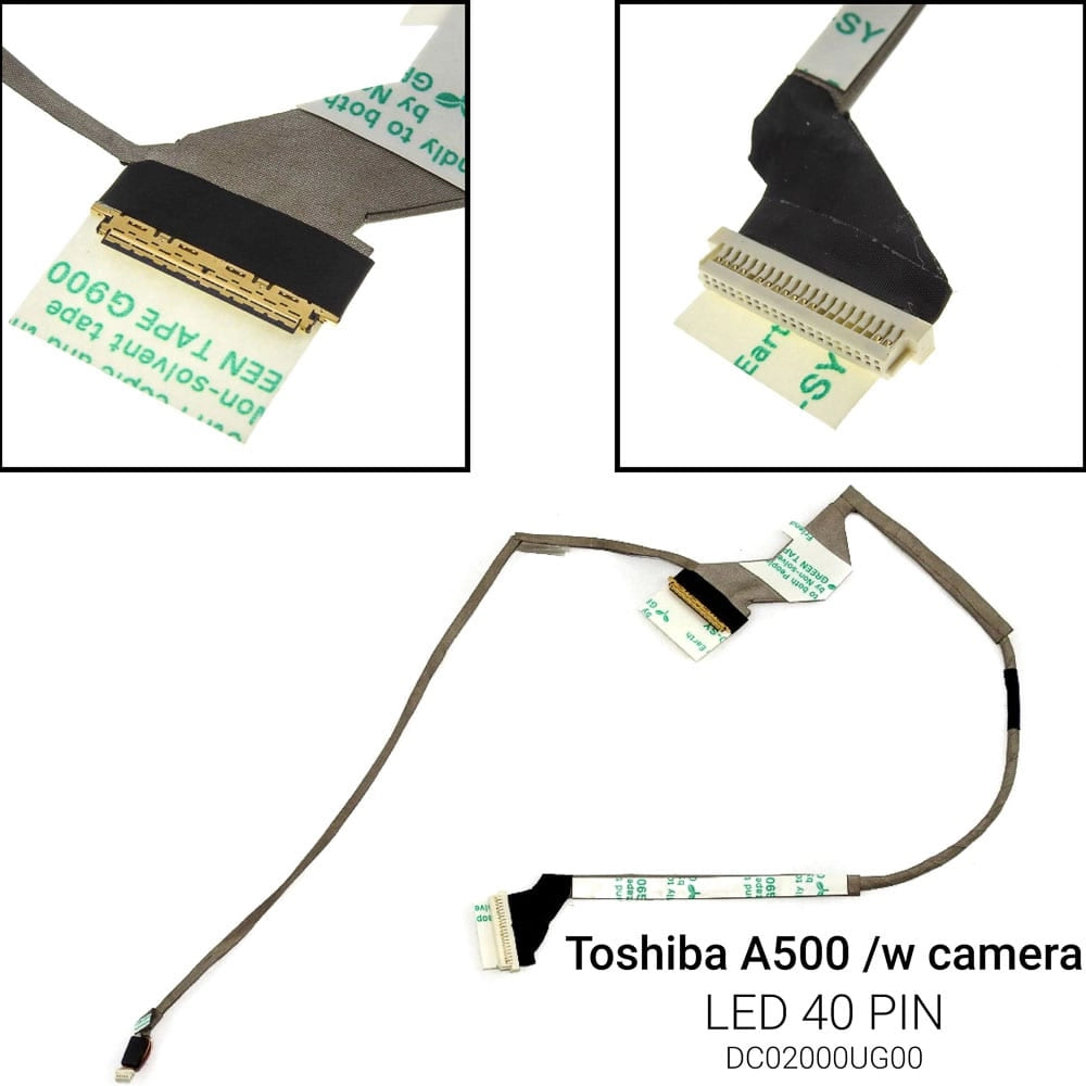 Καλωδιοταινία Οθόνης για Toshiba A500 WITH Webcam Connector LED Version