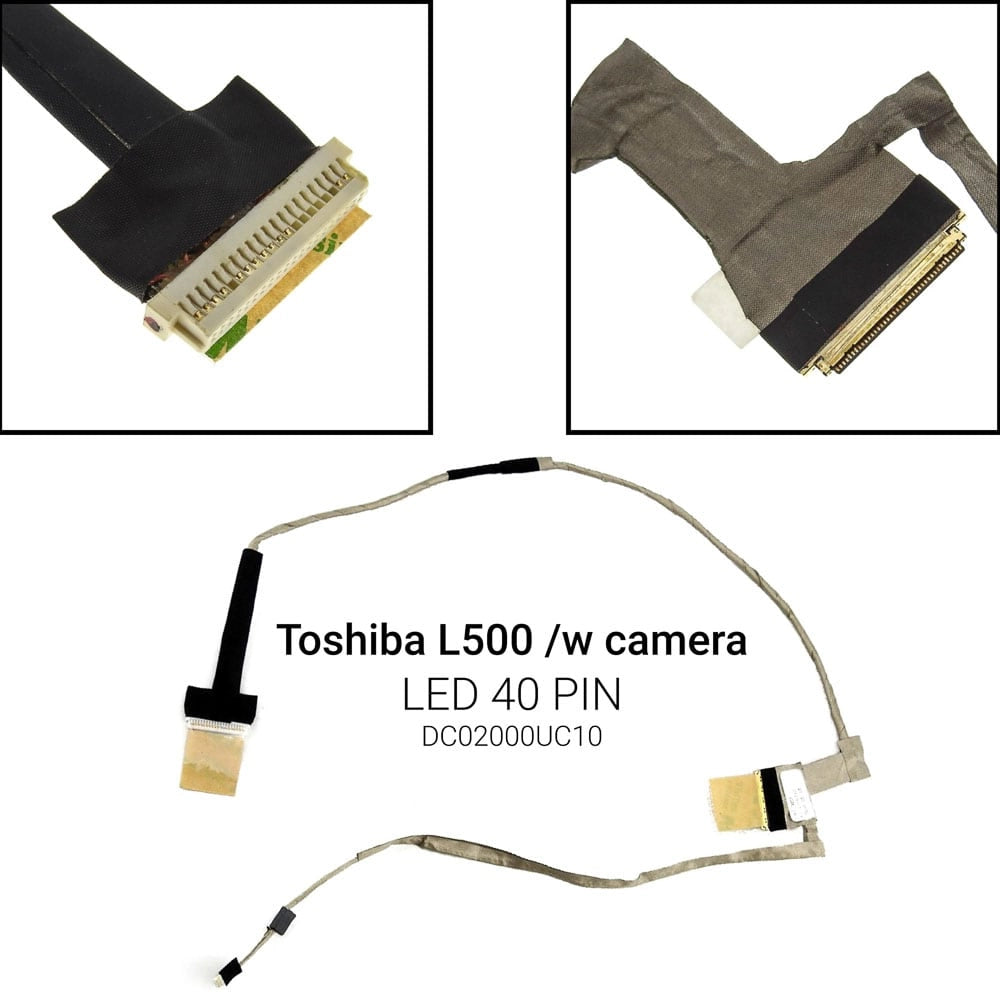 Καλωδιοταινία Οθόνης για Toshiba L500 WITH Webcam Connector LED Version