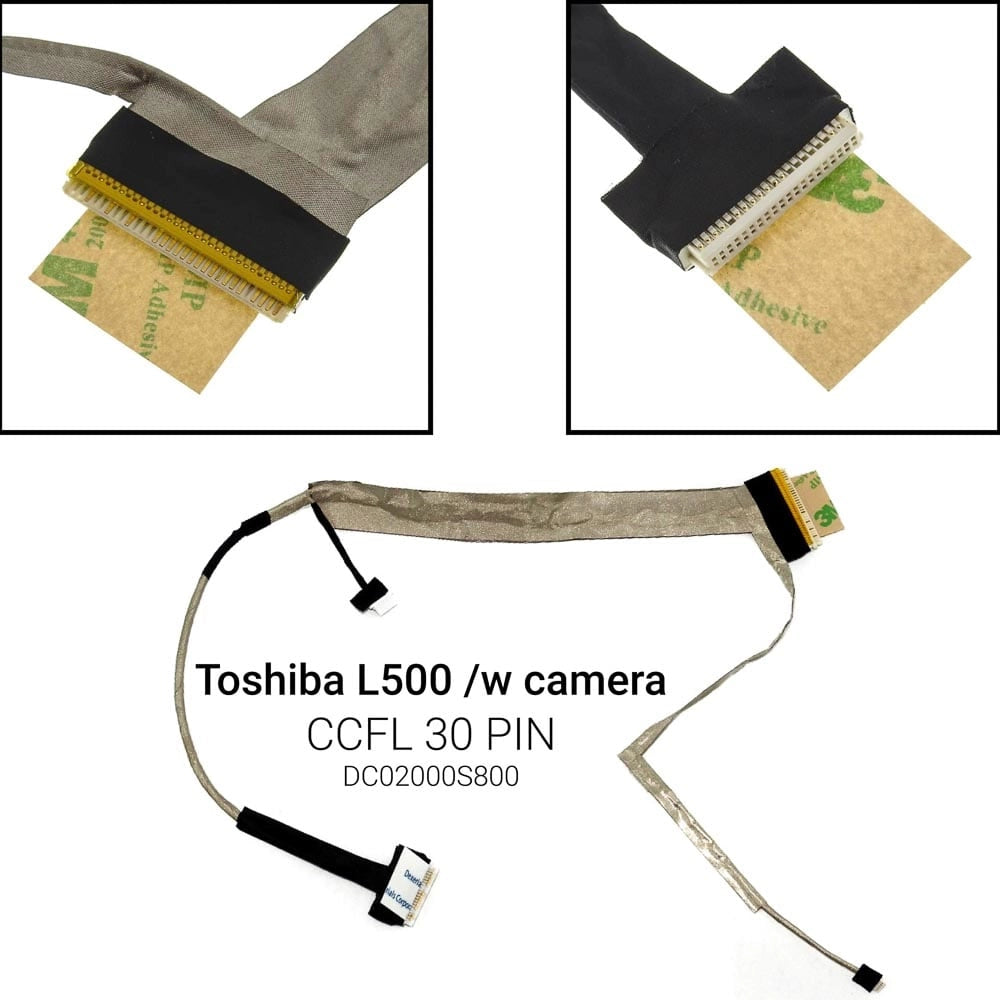 Καλωδιοταινία Οθόνης για Toshiba L500 WITH Webcam Connector CCFL Version