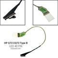 Καλωδιοταινία Οθόνης για HP G72 CQ72 TYPE B