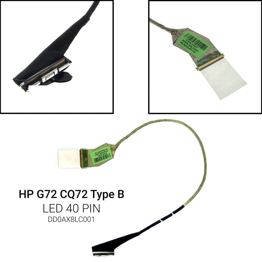 Καλωδιοταινία Οθόνης για HP G72 CQ72 TYPE B