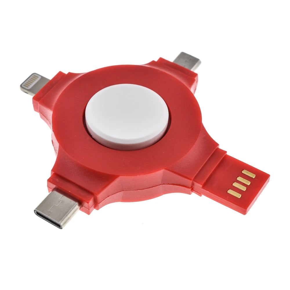 Charging Spinner 4 IN 1 RED-White