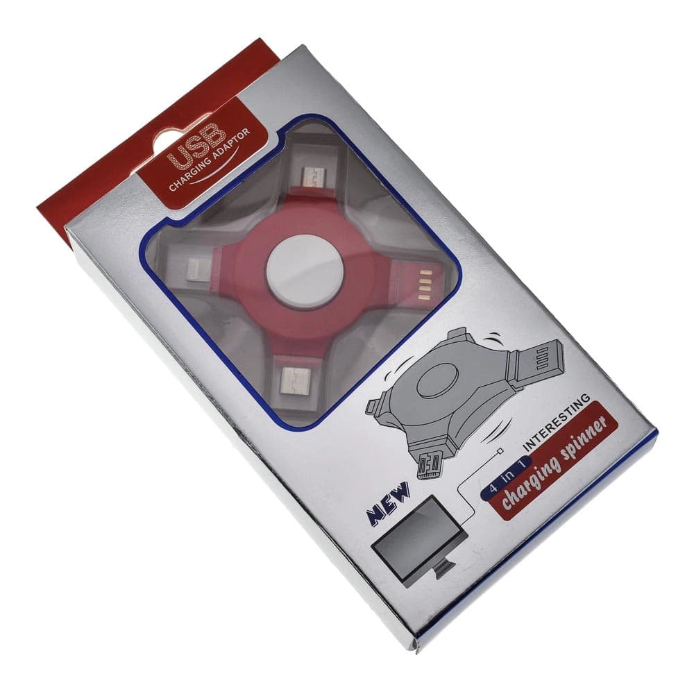 Charging Spinner 4 IN 1 RED-White