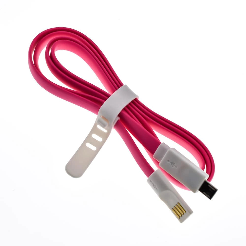 Μαγνητικό Καλώδιο Φόρτισης - Δεδομένων USB σε Micro USB PINK