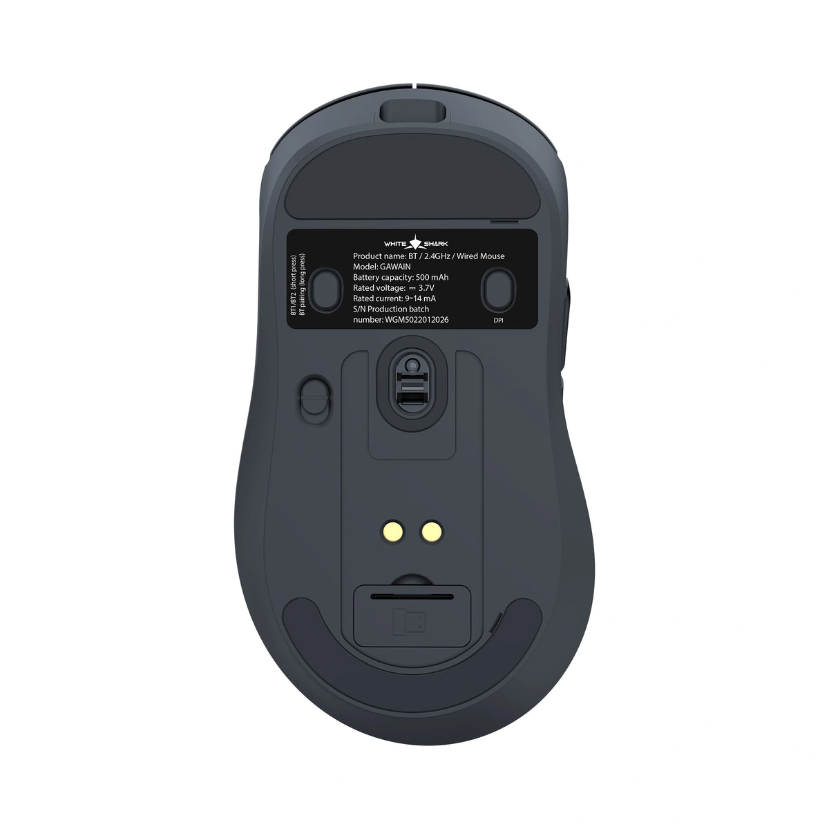 WHITE SHARK WIRELESS GAMING MOUSE 12000DPI WMG-5023 GAWAIN BLACK