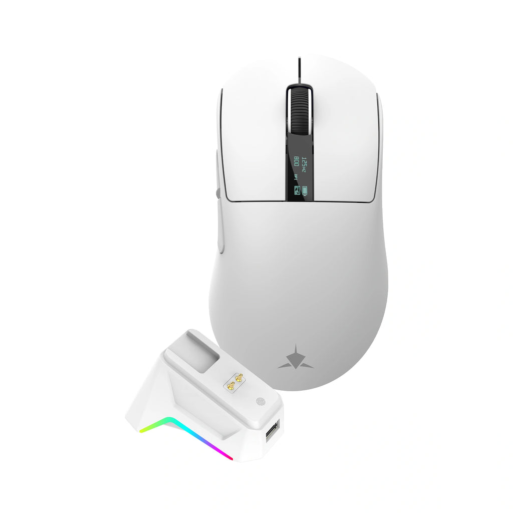 WHITE SHARK WIRELESS GAMING MOUSE 12000DPI WMG-5023 GAWAIN WHITE