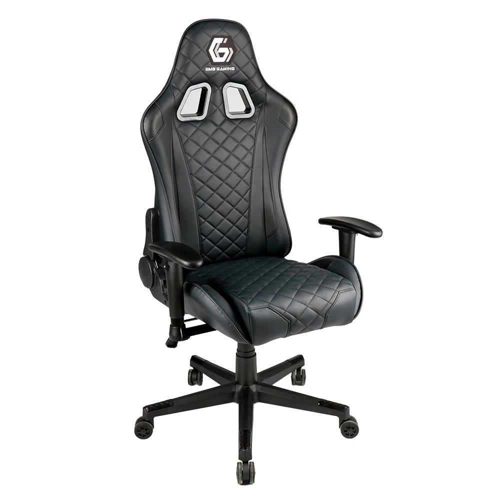 GEMBIRD GAMING PVC LEATHER CHAIR WITH PILLOWS BLACK