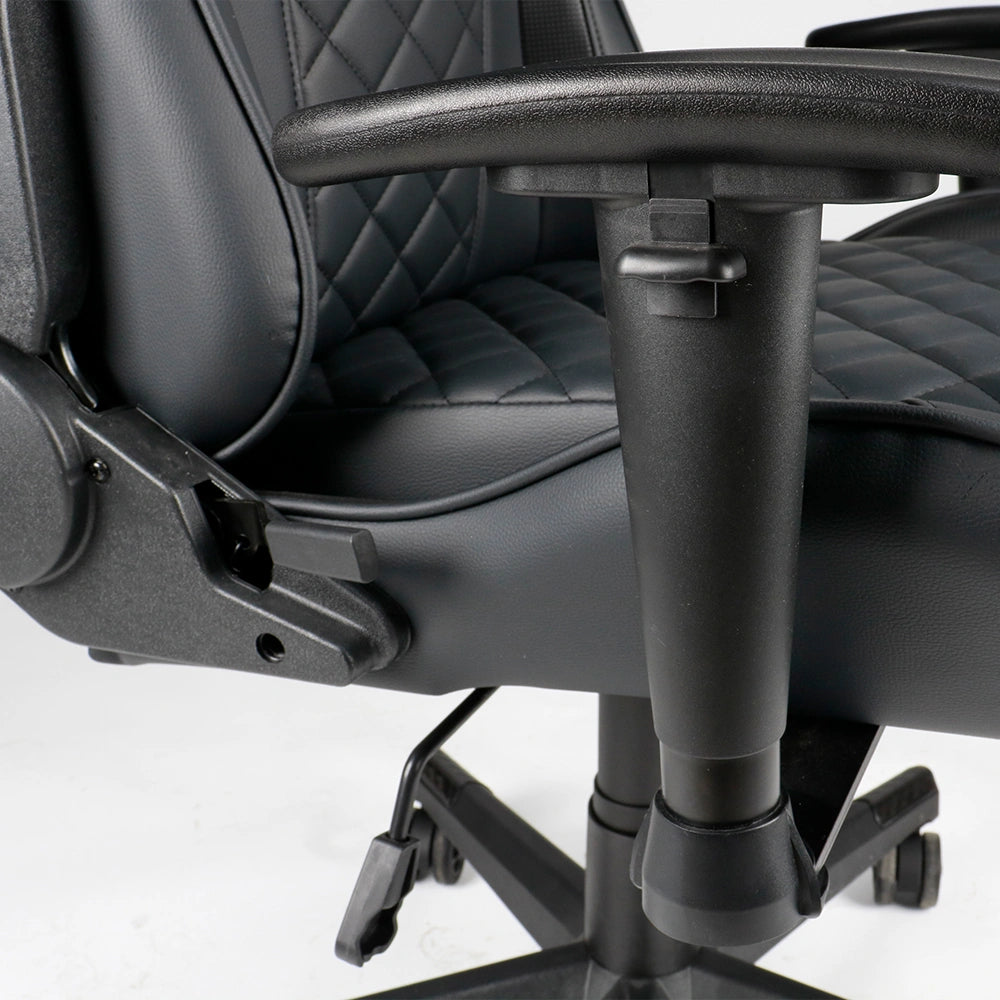 GEMBIRD GAMING PVC LEATHER CHAIR WITH PILLOWS BLACK