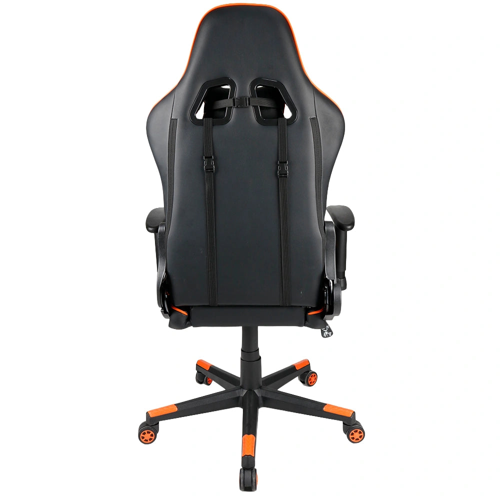 GEMBIRD GAMING PVC LEATHER CHAIR WITH PILLOWS BLACK ORANGE