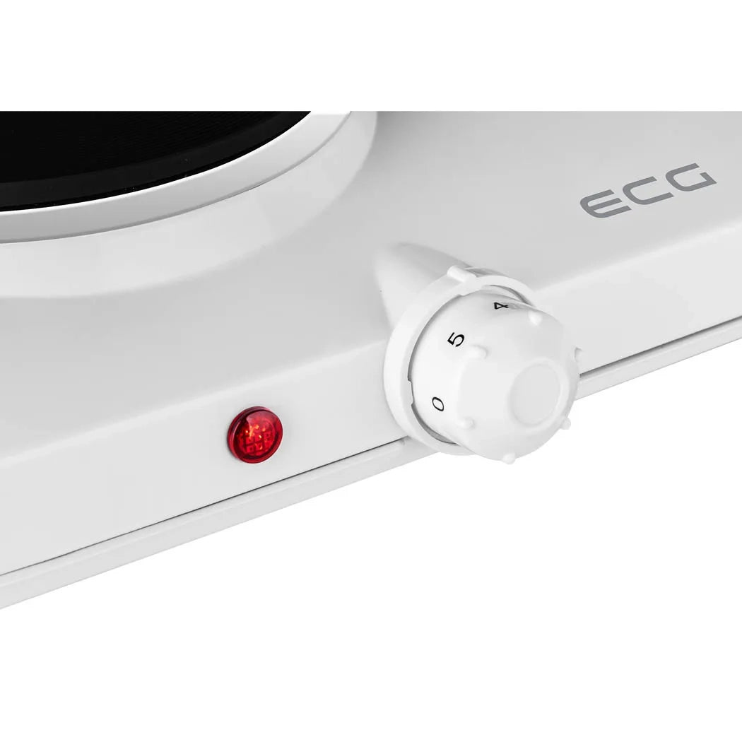 Επιτραπέζια Διπλή Εστία 2500W EV2512 White ECG