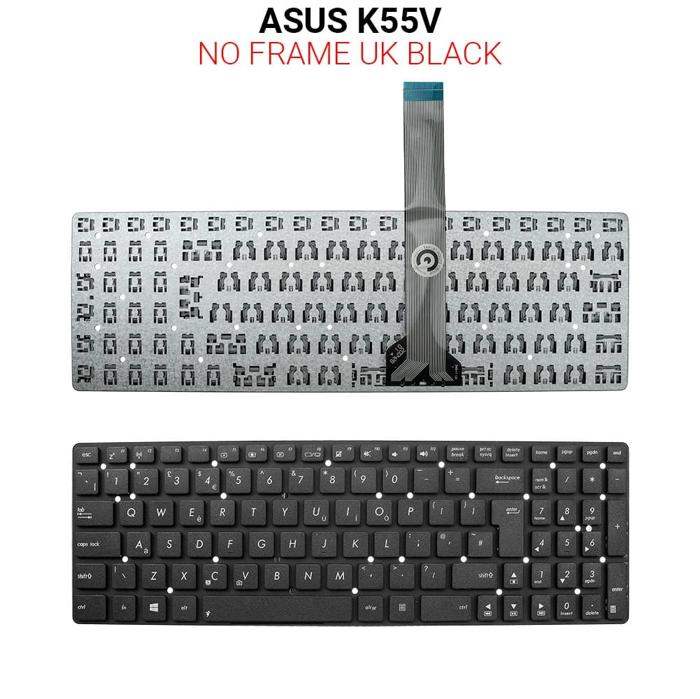 Πληκτρολόγιο ASUS K55V UK NO Frame