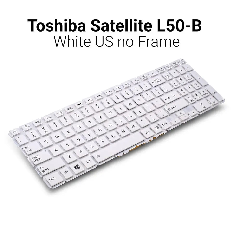 Πληκτρολόγιο Toshiba Satellite L50-B White US