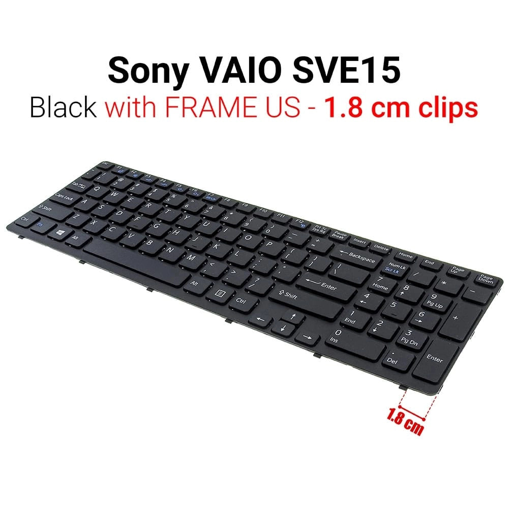 Πληκτρολόγιο SVE15 Black 1,8CM