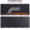Πληκτρολόγιο HP Probook 440 G1 WITH Frame US + Backlight