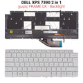 Πληκτρολόγιο DELL XPS 7390 White NO Frame UK + Backlight