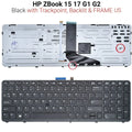 Πληκτρολόγιο HP Zbook 15 17 G1 G2 WITH Backlight