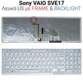 Πληκτρολόγιο SONY VAIO SVE 15 17  Λευκό WITH Backlight 0,8CM Version
