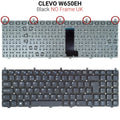 Πληκτρολόγιο Clevo W650EH NO Frame UK