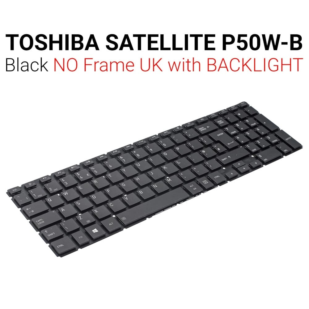 Πληκτρολόγιο Toshiba P50W-B NO Frame UK Backlight
