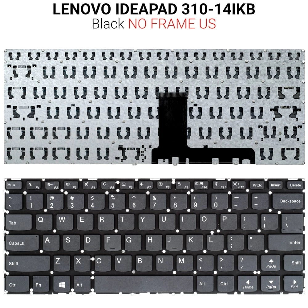 Πληκτρολόγιο Lenovo Ideapad 310-14IKB NO Frame US