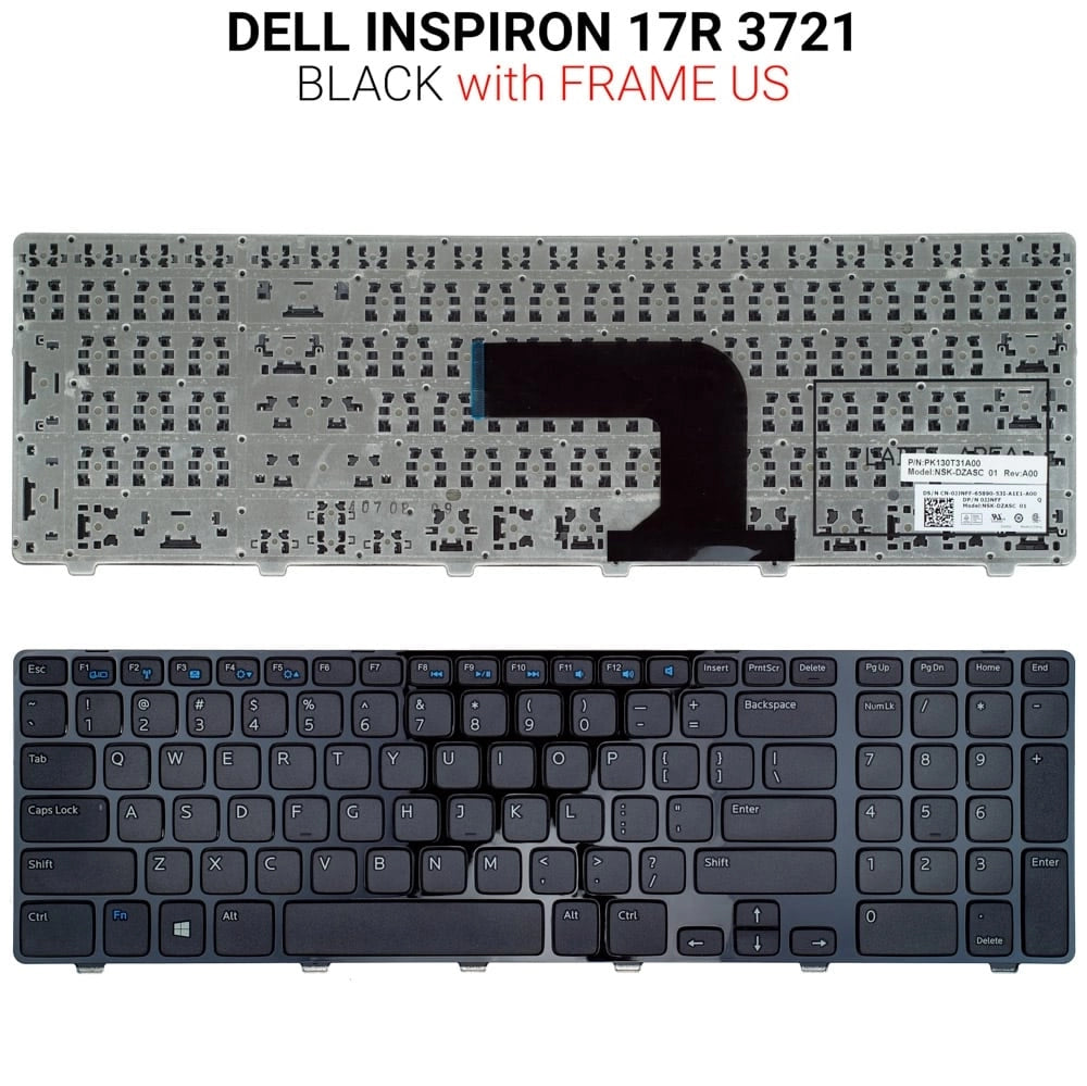Πληκτρολόγιο DELL Inspiron 17R 3721 Frame US