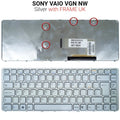 Πληκτρολόγιο SONY VAIO VGN NW White Frame UK