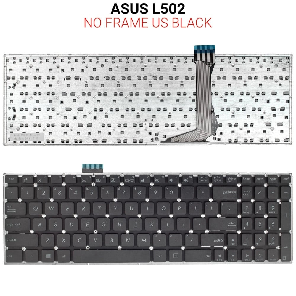 Πληκτρολόγιο ASUS L502 NO Frame US Black