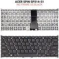 Πληκτρολόγιο ACER SPIN SP314-51 NO Frame US Black
