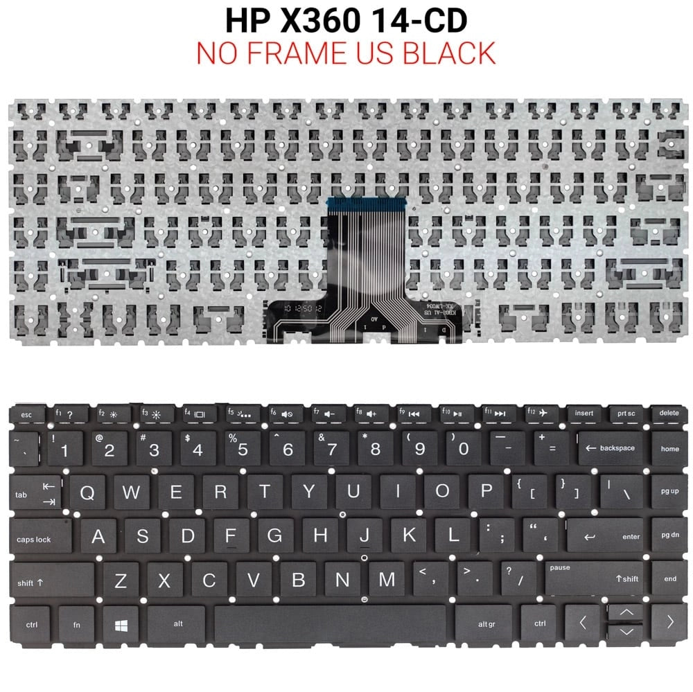 Πληκτρολόγιο HP X360 14-CD NO Frame US