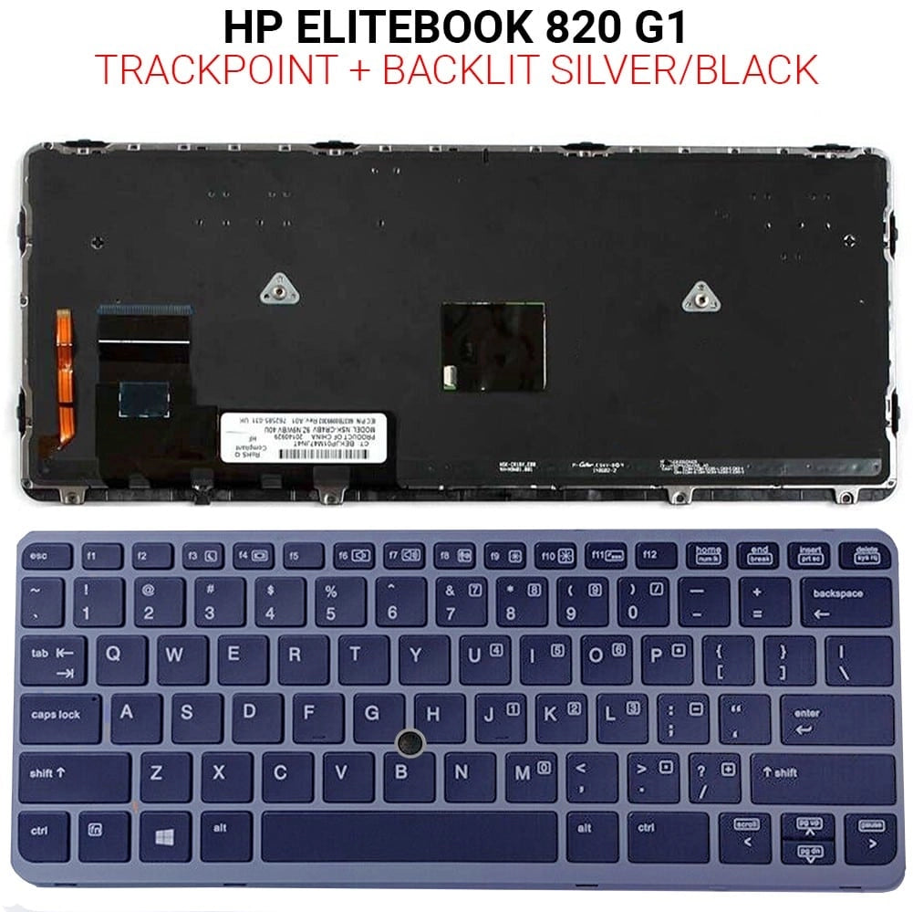 Πληκτρολόγιο HP Elitebook 820 G1 + Trackpoint + Backlit