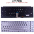 Πληκτρολόγιο ASUS F512J NO Frame US + Backlit Silver
