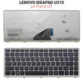 Πληκτρολόγιο Lenovo Ideapad U310 WITH Frame US Silver