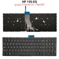 Πληκτρολόγιο HP 15S-EQ NO Frame US + Backlit Black