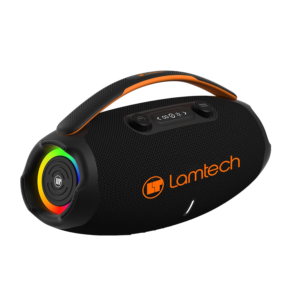 LAMTECH WIRELESS V5.3 STEREO PARTY BOX 60W BLACK ORANGE