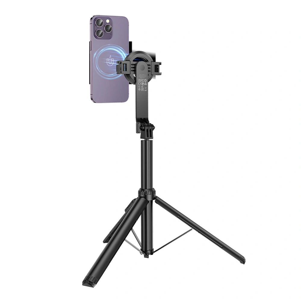 LAMTECH 2-IN-1 MAGNETIC BT5.2 LIVE BROADCAST HOLDER 1.5M BLACK