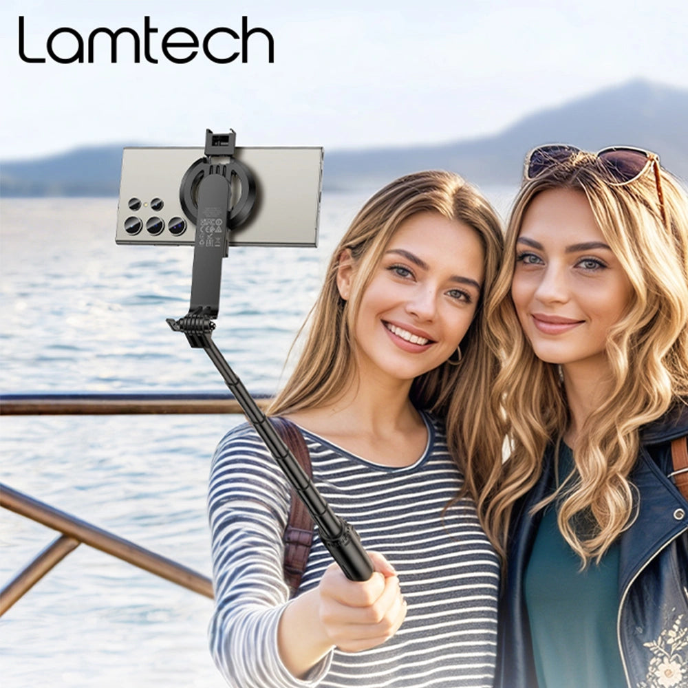 LAMTECH 2-IN-1 MAGNETIC BT5.2 LIVE BROADCAST HOLDER 1.5M BLACK