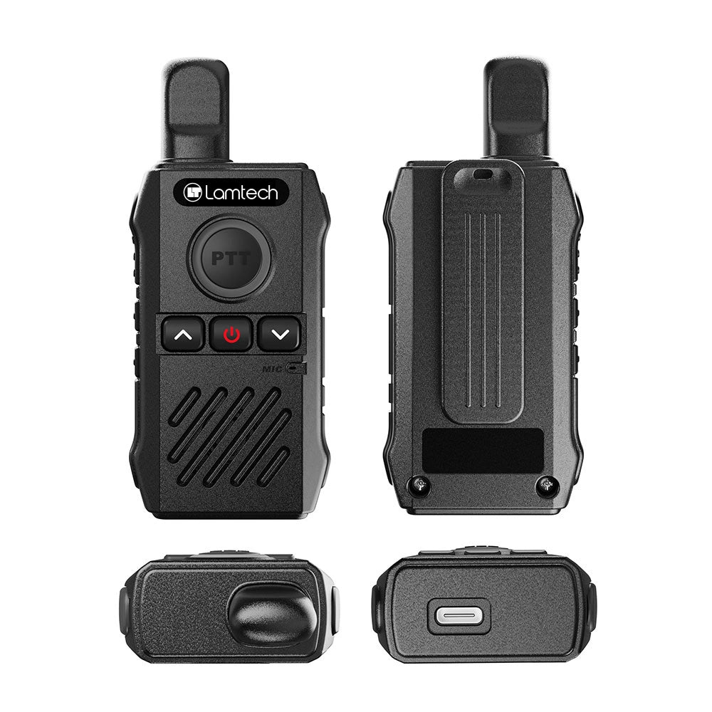 LAMTECH WALKIE TALKIE PROFESSIONAL FM TRANSCEIVER BLACK